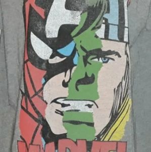 MARVEL SUPER HERO "COLLAGE" TEE UNISEX SIZE LARGE